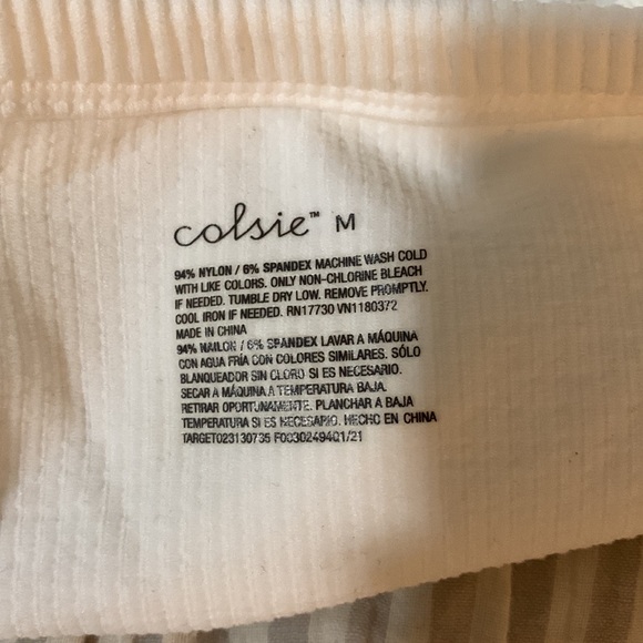 White Colsie Crop Top In Size Medium - Picture 3 of 5